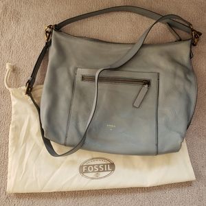 FOSSIL pebbled leather bag
